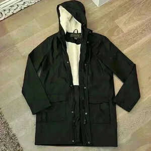 French Connection Coat with Sherpa Hood